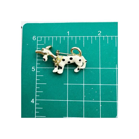 Vtg Nodder Dalmatian Dog Scatter Pins Enamel Mid Century 50s  Bobble Head Kitsch - Picture 11 of 12